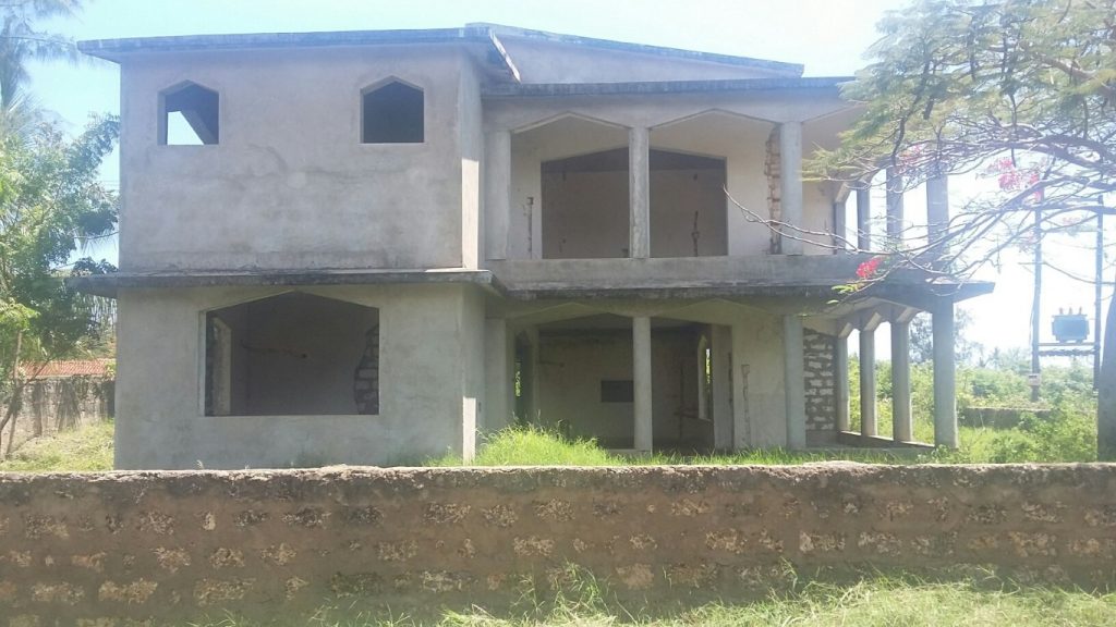 6br unfinished house for sale in Severin Area of Bamburi Beach