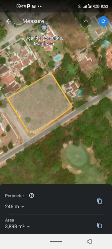 A plot for sale in Nyali
